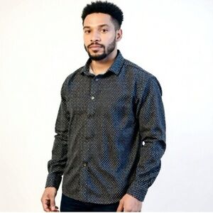 Michael Kors Black Patterned Men's Shirt